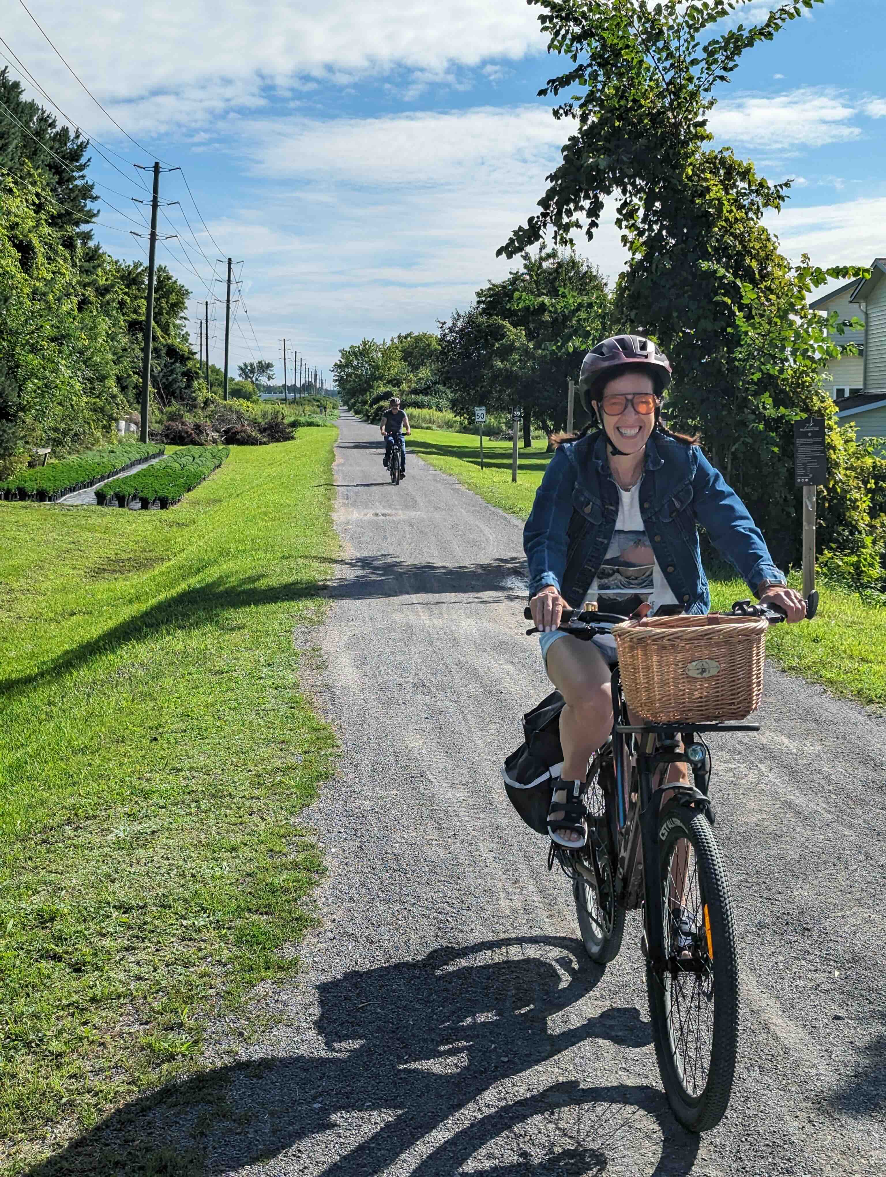 Riders approaching on trail